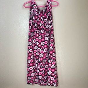 🧸6/$25 Mod floral dress size 10 pink and black